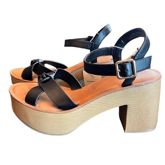Universal Thread Memory Foam‎ Platform Sandals NWT Size 8 - Picture 4 of 4